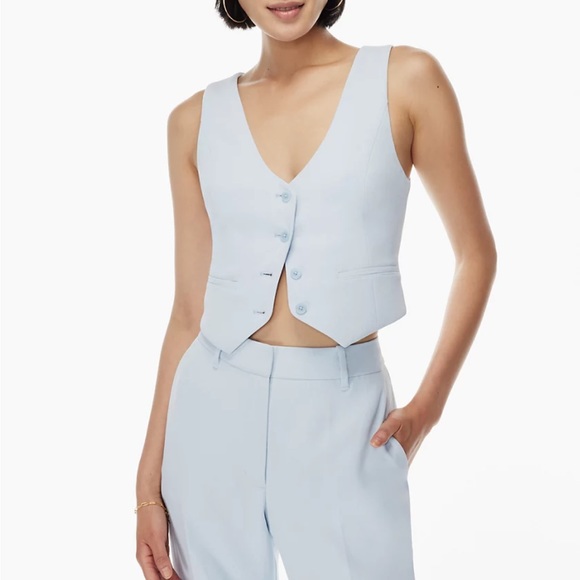 Aritzia Jackets & Blazers - Aritzia Wilfred Desire Vest in Heatwave Blue